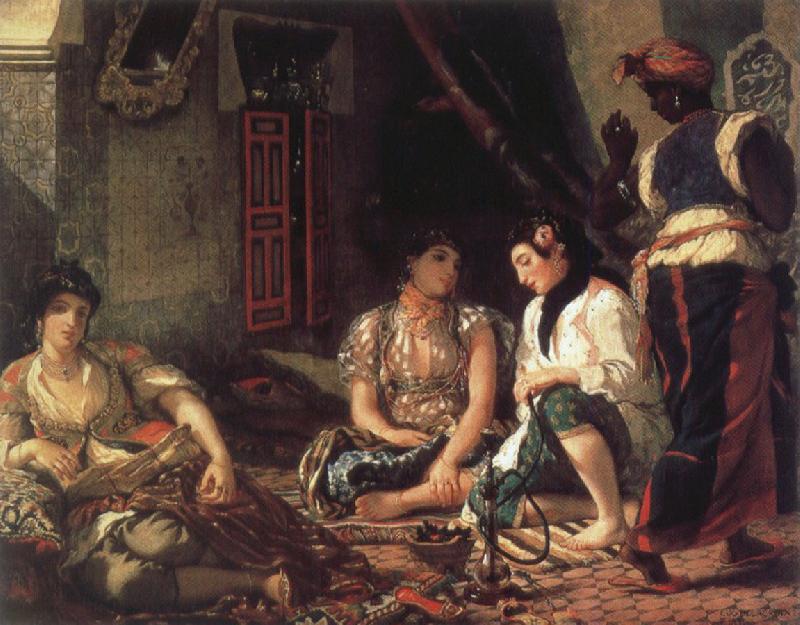 Eugene Delacroix apartment Sweden oil painting art